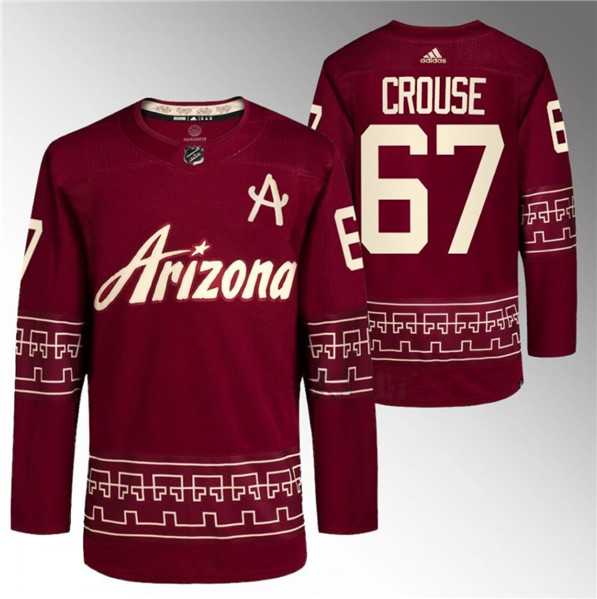 Men%27s Arizona Coyotes #67 Lawson Crouse Garnet Alternate Pro Jersey Dzhi->arizona coyotes->NHL Jersey